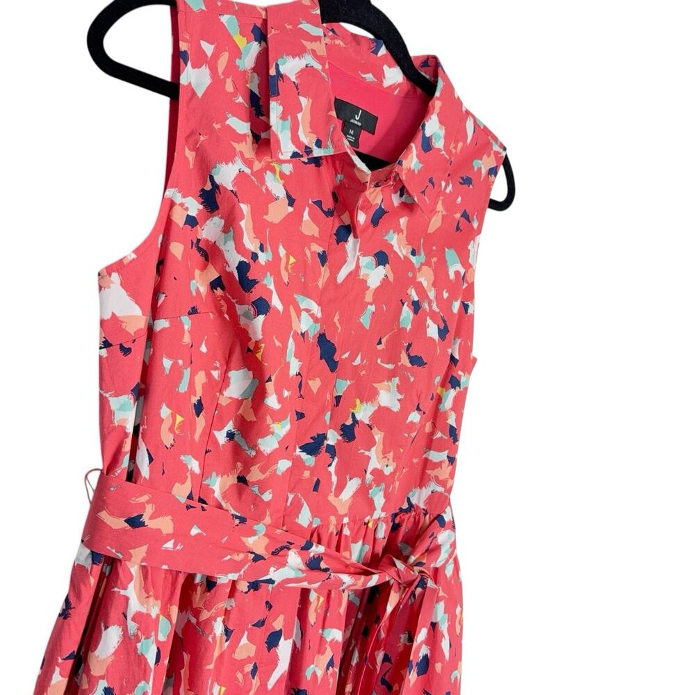 J Jason Wu A-Line V-Neck Cotton Stretch Midi Pinup Style Dress Women Size Medium - Picture 6 of 11